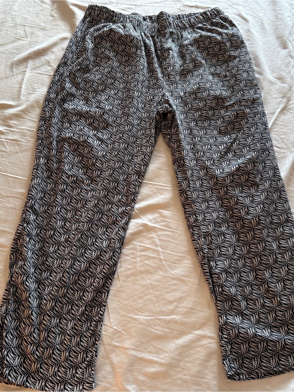 Michael Kors Men's Gray Loungewear Logo Pull-On Pajama Sleepwear Pants XL Lounge